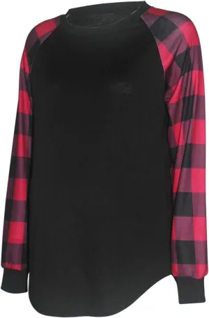 2024 Maternity Shirts for Women Patchwork Long Sleeve Pregnancy Tops Scoop Neck Loose Fit Fall Comfy Blouse Tees
