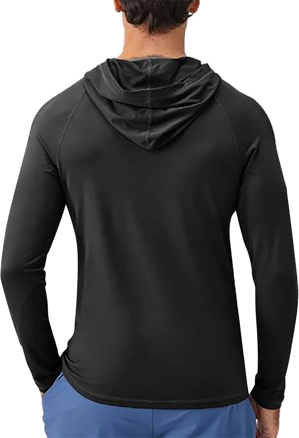 2025 Men's Sports Hoodie Hooded Absorption Quick Drying Fitness Jacket Slim Running Training Long Sleeve