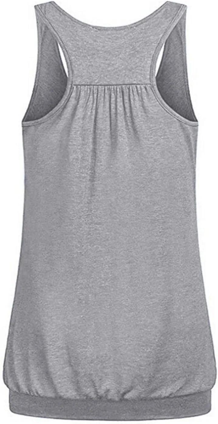 Andongnywell Plus Size Tank Tops Breastfeeding Shirt Women?s Maternity Nursing Vest Sleeveless Tops