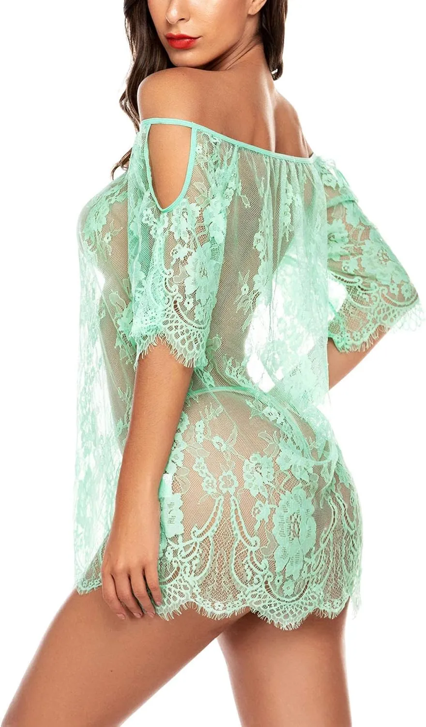 Avidlove Women Chemises Lace Smock Lingerie Mini Babydoll S-4XL