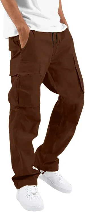 Big and Tall Cargo Pants for Men Sweatpants for Men Waist Sweatpants Fleece Cargo Sweatpants for Men Loose Fit Jogger