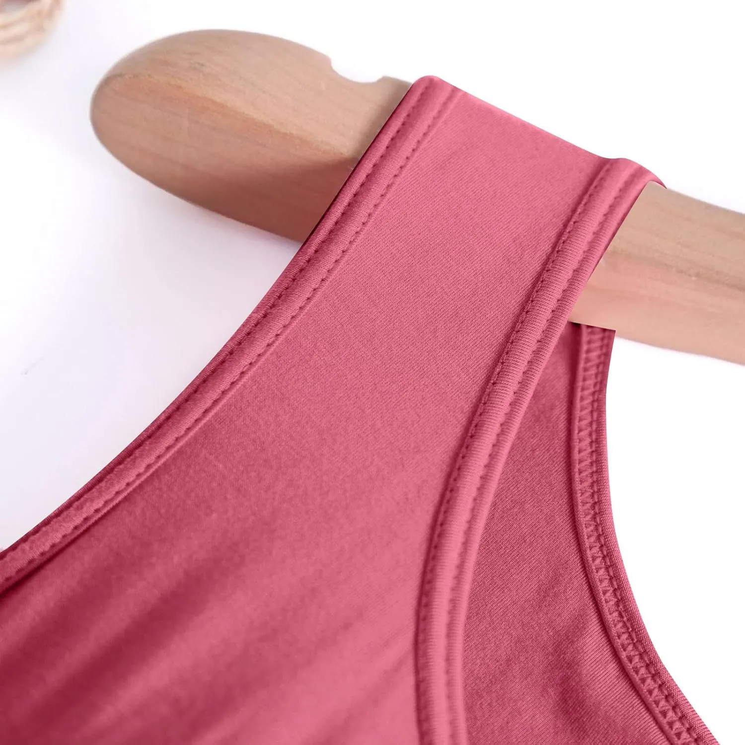 Built In Bra Nightwear for Women Plus Size Sleeveless Sleepwear Tank Sleep Dress Full Slip Lounge Dress Nightgowns