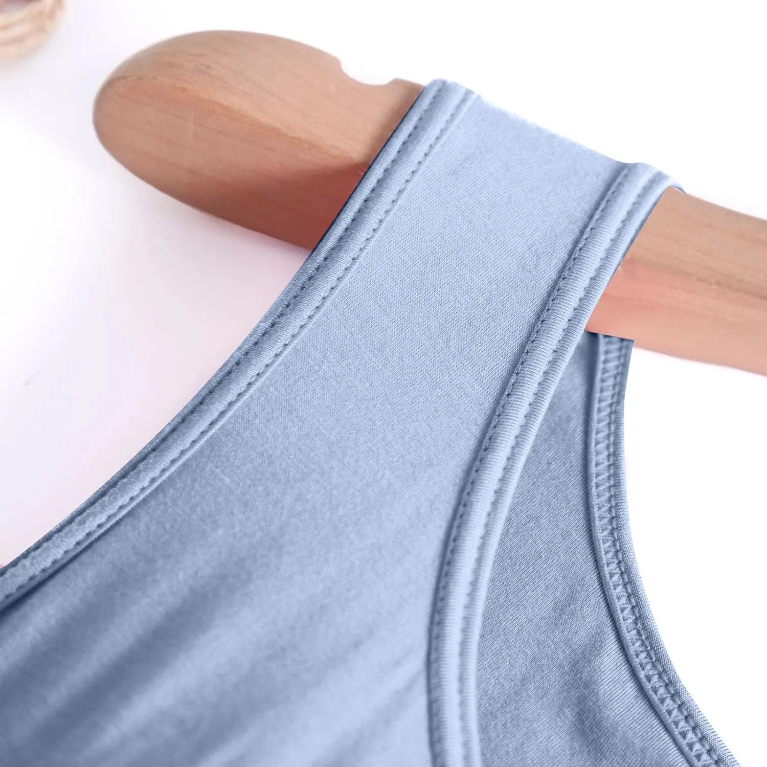 Built In Bra Nightwear for Women Plus Size Sleeveless Sleepwear Tank Sleep Dress Full Slip Lounge Dress Nightgowns