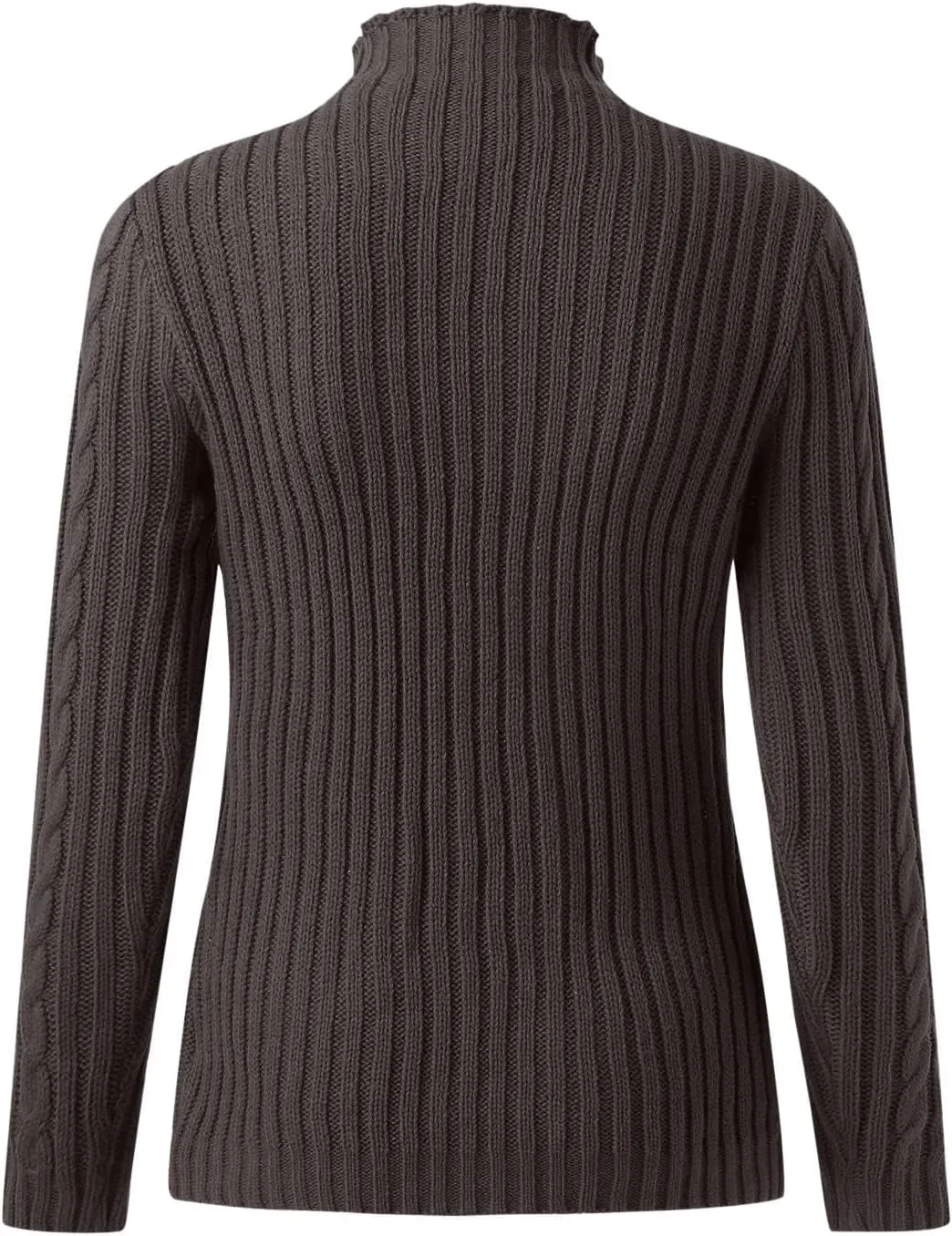 Cable Knit Sweater Women Casual Turtleneck Sweater Long Sleeve Pullover Tops Slim Fit Sweatshirts Tunic Tops