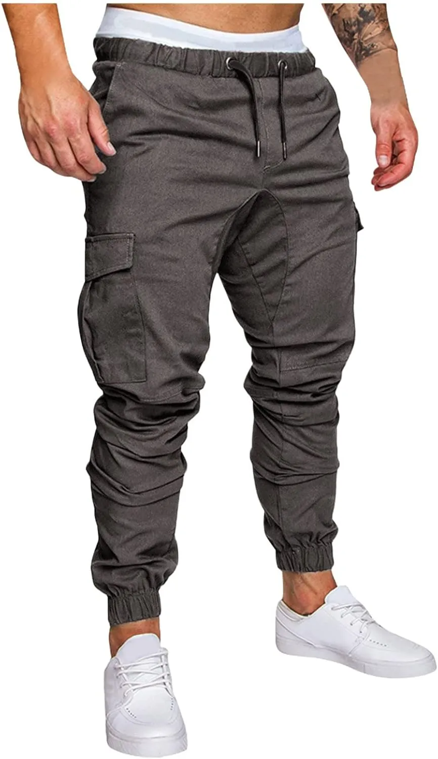 Cargo Pants for Men Baggy Water Resistant Ripstop Cargo Pants Lightweight EDC Hiking Work Pants Outdoor Apparel Men's