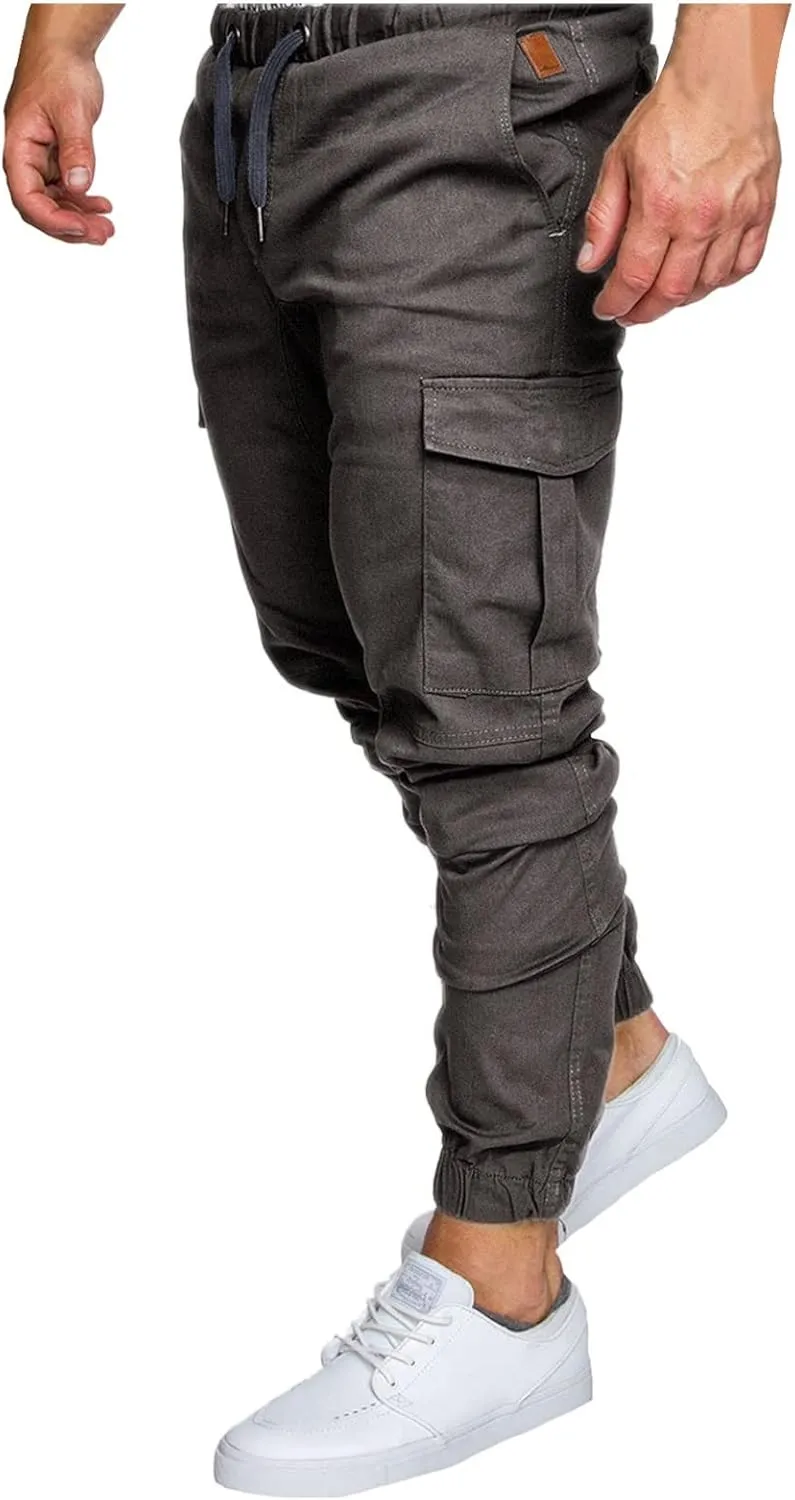 Cargo Pants for Men Baggy Water Resistant Ripstop Cargo Pants Lightweight EDC Hiking Work Pants Outdoor Apparel Men's