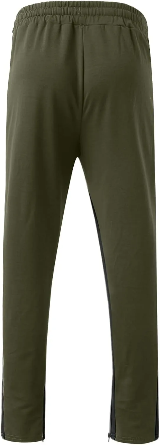 Cargo Pants for Men Big and Tall for Jogging Workout Gym Running Training Mens Open Bottom Sweatpants Workout Lounge