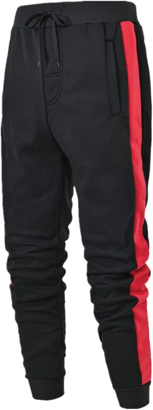 Cargo Pants for Men Relaxed Fit Outdoor Men's Heavyweight Fleece Cargo Sweatpants Stretch Elastic Waist Baggy Workout