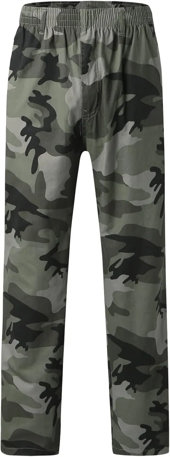 Cargo Pants for Men Relaxed Fit with Pocket Mens Casual Joggers Sweatpants Big & Tall Elastic Drawstring Sweatpants