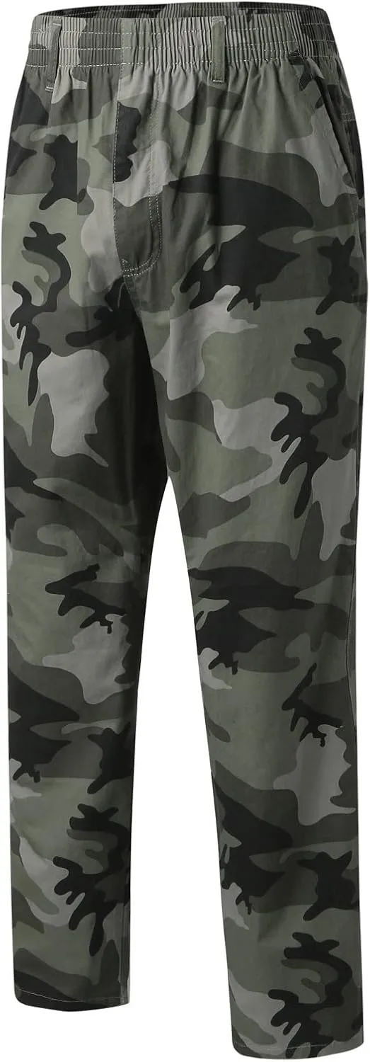 Cargo Pants for Men Relaxed Fit with Pocket Mens Casual Joggers Sweatpants Big & Tall Elastic Drawstring Sweatpants