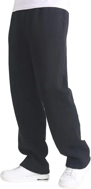 Cargo Pants for Men Relaxed Fit with Pockets Men's Cargo Sweatpants Open Bottom Straight Leg Casual Fit Baggy Jogger