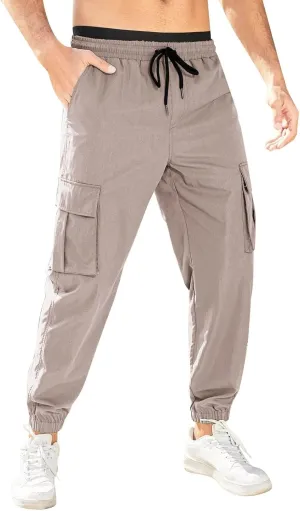 Cargo Sweatpants for Men Mens Lounge Pants Trousers Baggy Jogger Cargo Pants for Men Men's Relaxed Straight-Fit Cargo
