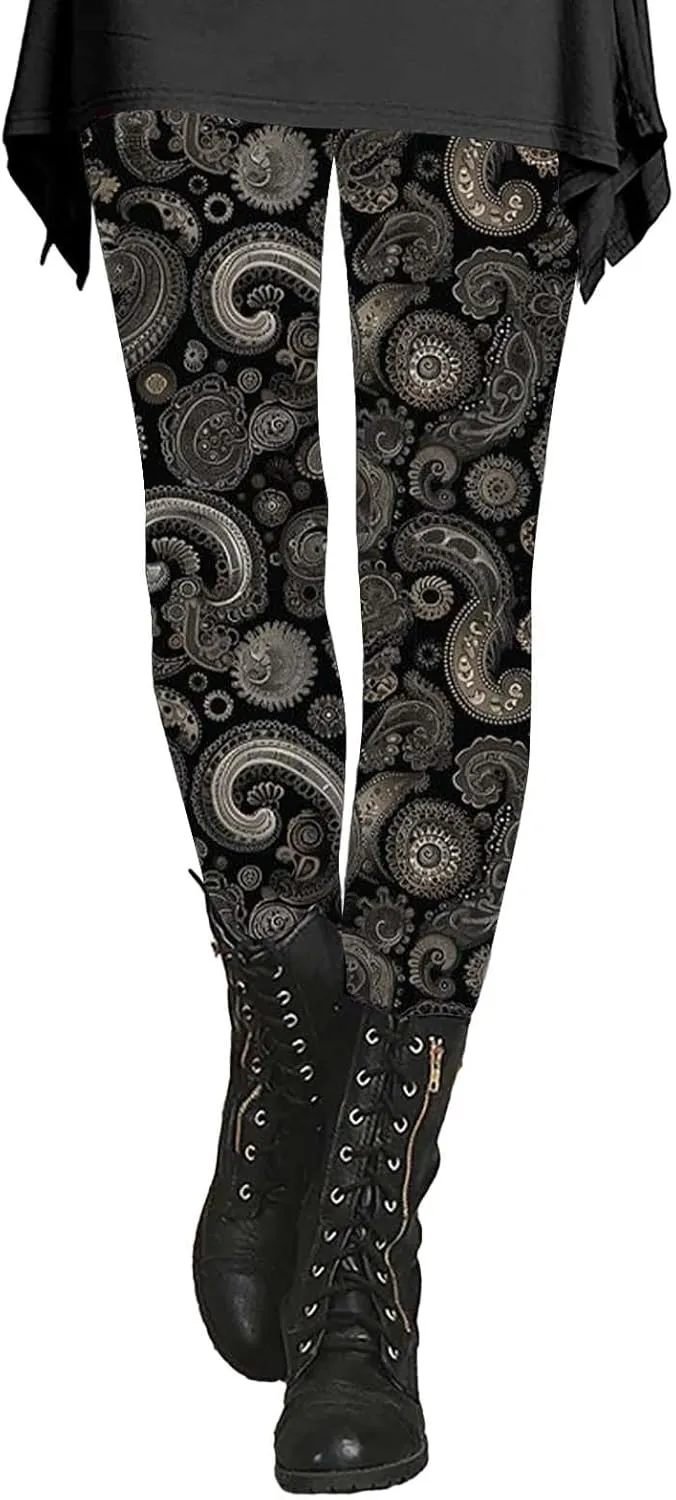 Compression Leggings for Women with Pockets Womens Patterned Leggings Tummy Control Fall Women Leggings
