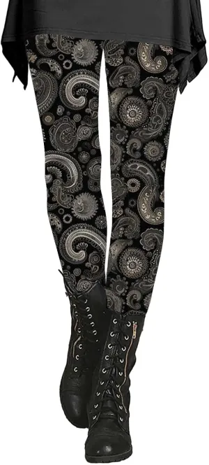 Compression Leggings for Women with Pockets Womens Patterned Leggings Tummy Control Fall Women Leggings