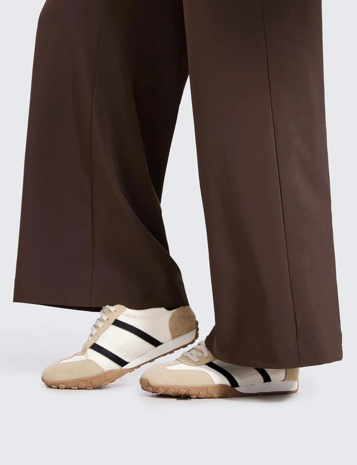 CRZ YOGA Lightweight Wide Leg Pants for Women 30" High Waisted Casual Lounge Travel Work Sweatpants Loose Fit Summer