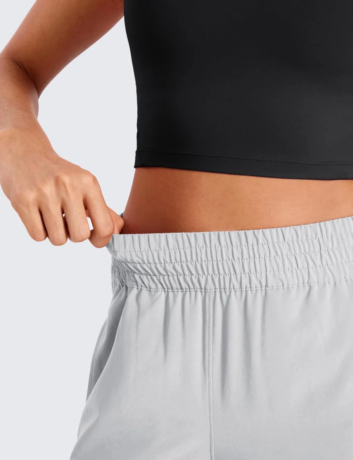 CRZ YOGA Lightweight Wide Leg Pants for Women 30" High Waisted Casual Lounge Travel Work Sweatpants Loose Fit Summer