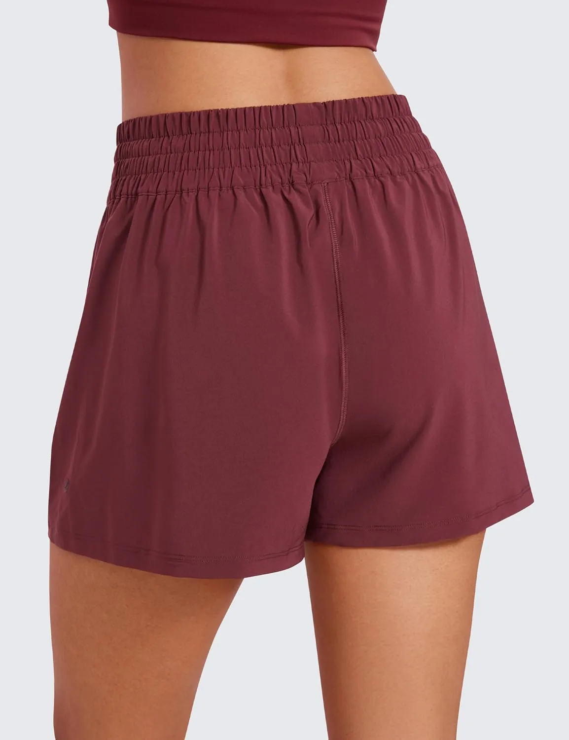 CRZ YOGA Womens Shorts Casual High Waisted Linerless for Lounge Athletic Golf with Pockets Weightless