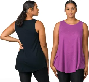 Epic MMA Gear 2 Pack Long Flowy Sleeveless Tunic Top For Women