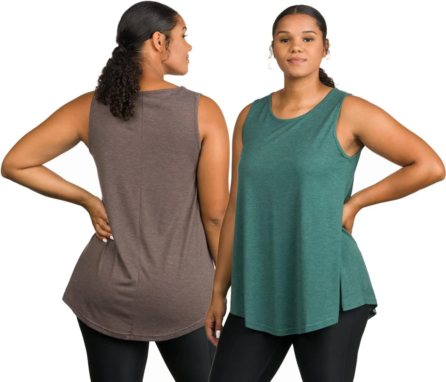 Epic MMA Gear 2 Pack Long Flowy Sleeveless Tunic Top For Women