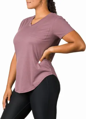 Epic MMA Gear Plus Size Womens V Neck Collar T Shirt | Summer Top with Chest Pocket