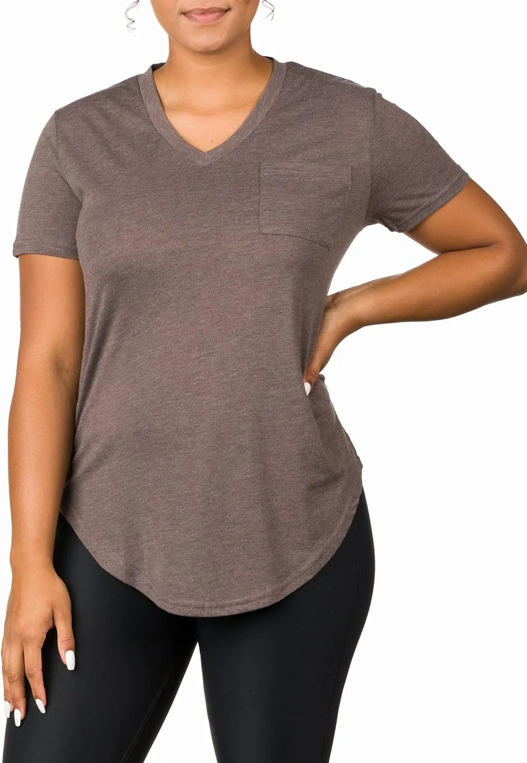 Epic MMA Gear Plus Size Womens V Neck Collar T Shirt | Summer Top with Chest Pocket