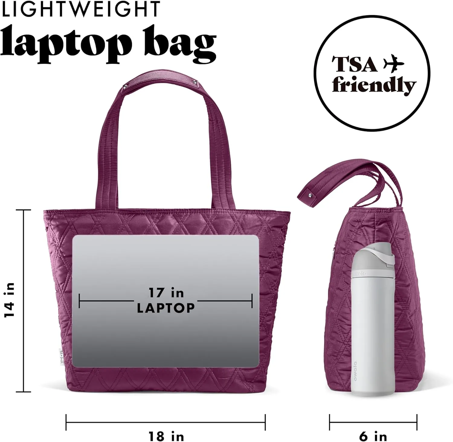 Fit & Fresh 2-in-1 Insulated Lunch & Travel Tote