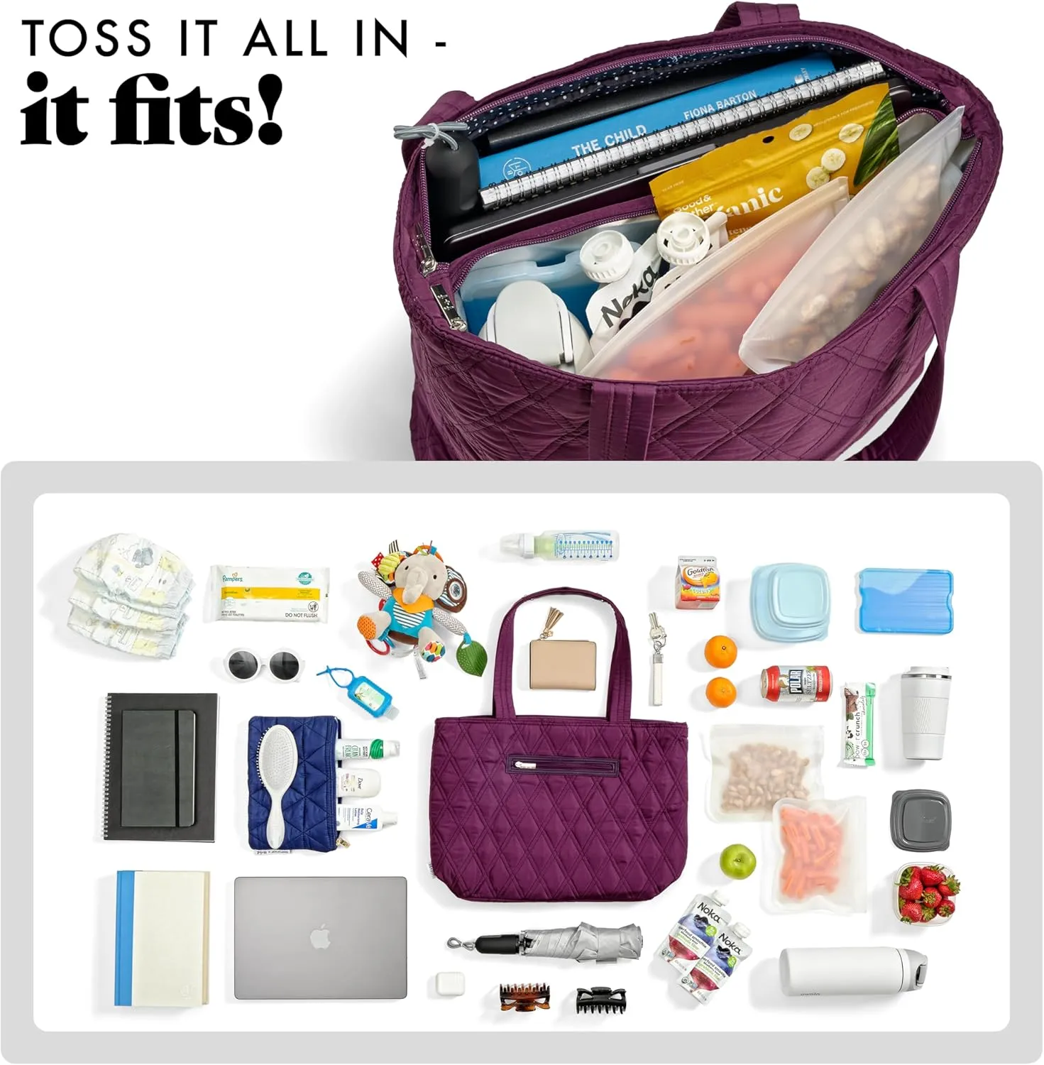 Fit & Fresh 2-in-1 Insulated Lunch & Travel Tote