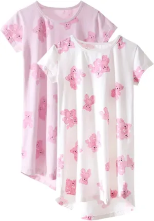 Girls' Cotton Dress, Soft Cartoon Comfortable Dresses, 3-12 Years