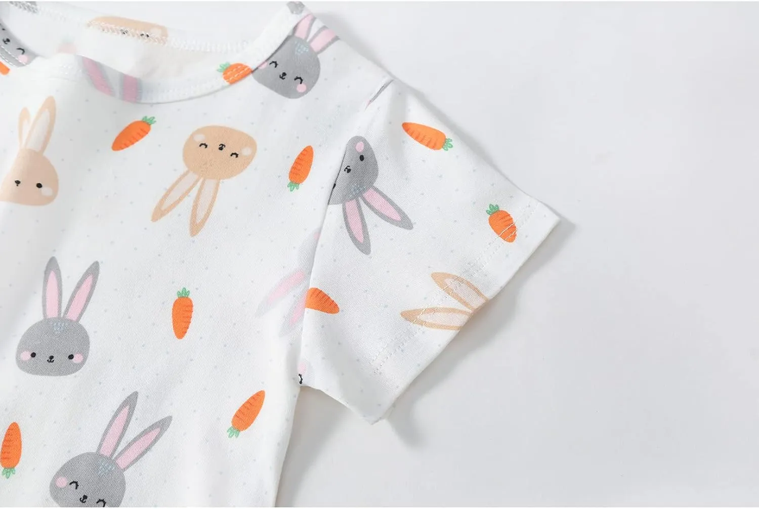 Girl's Cotton Nightgowns Short Sleeve Princess Sleep Shirts Comfy Nightdress Sleepwear