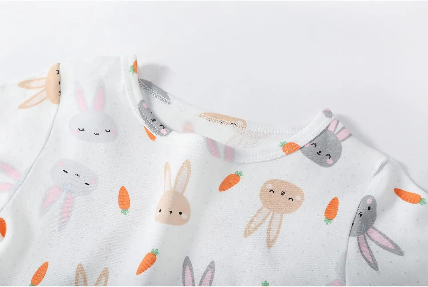 Girl's Cotton Nightgowns Short Sleeve Princess Sleep Shirts Comfy Nightdress Sleepwear