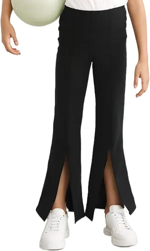 Girls Flare Legging Pants High Waist Bootcut Yoga Pants Kids Dance Bell Bottoms