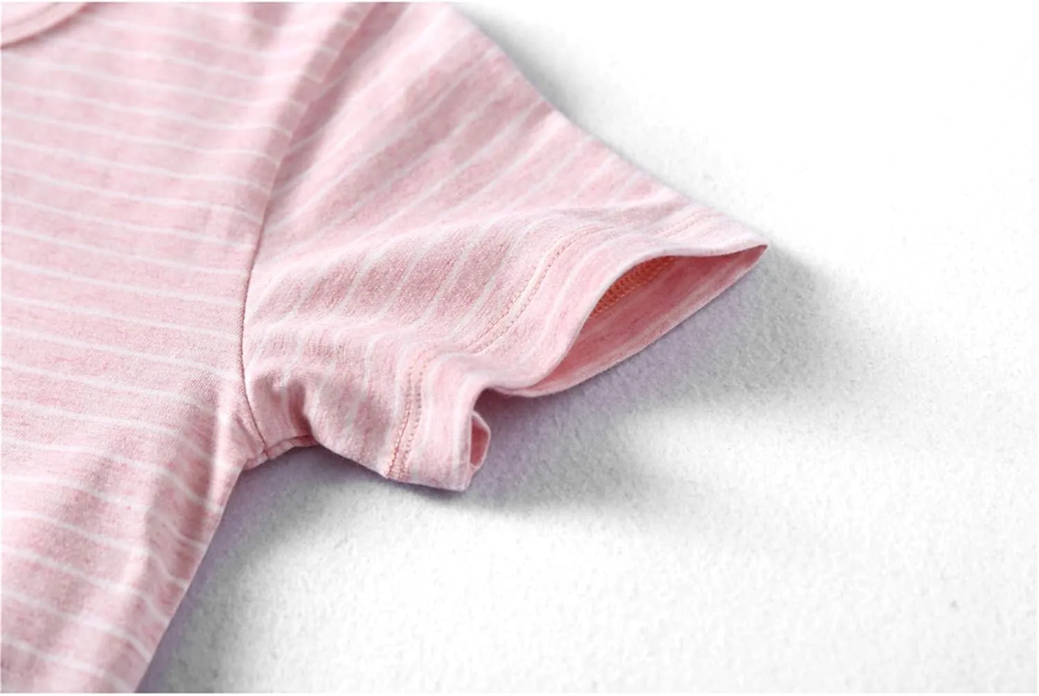 Girl's Stripes Nightgowns Cotton Sleep Shirts Sleepwear Princess Nightdress