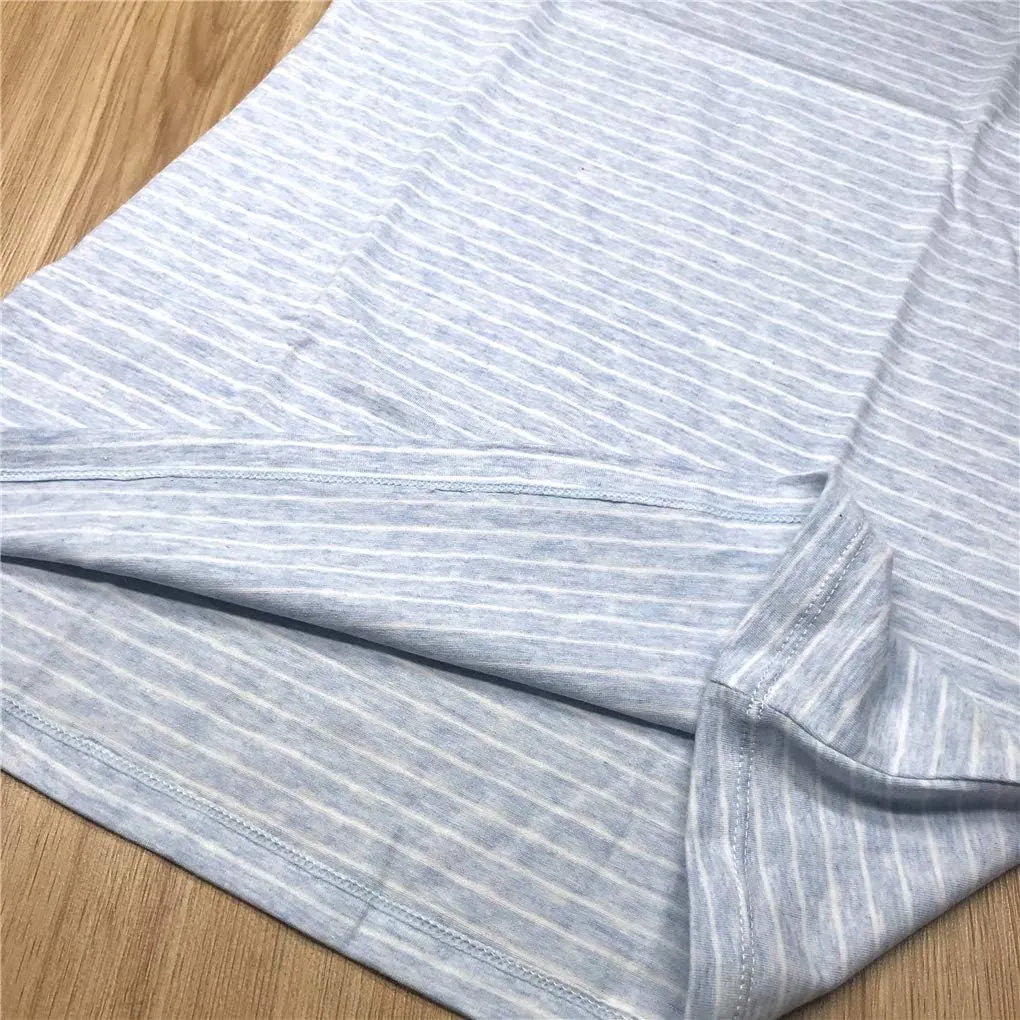 Girl's Stripes Nightgowns Cotton Sleep Shirts Sleepwear Princess Nightdress