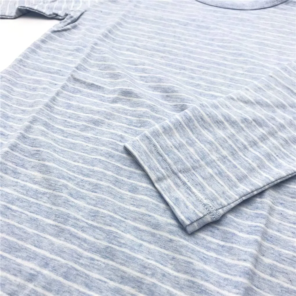 Girl's Stripes Nightgowns Cotton Sleep Shirts Sleepwear Princess Nightdress