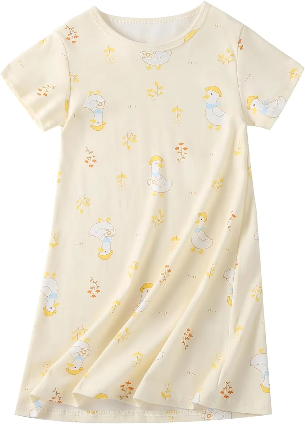 Girl's Stripes Nightgowns Cotton Sleep Shirts Sleepwear Princess Nightdress