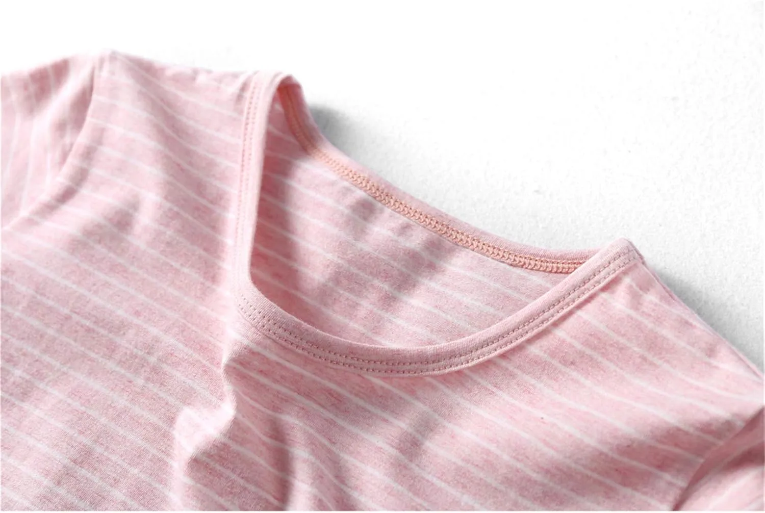 Girl's Stripes Nightgowns Cotton Sleep Shirts Sleepwear Princess Nightdress