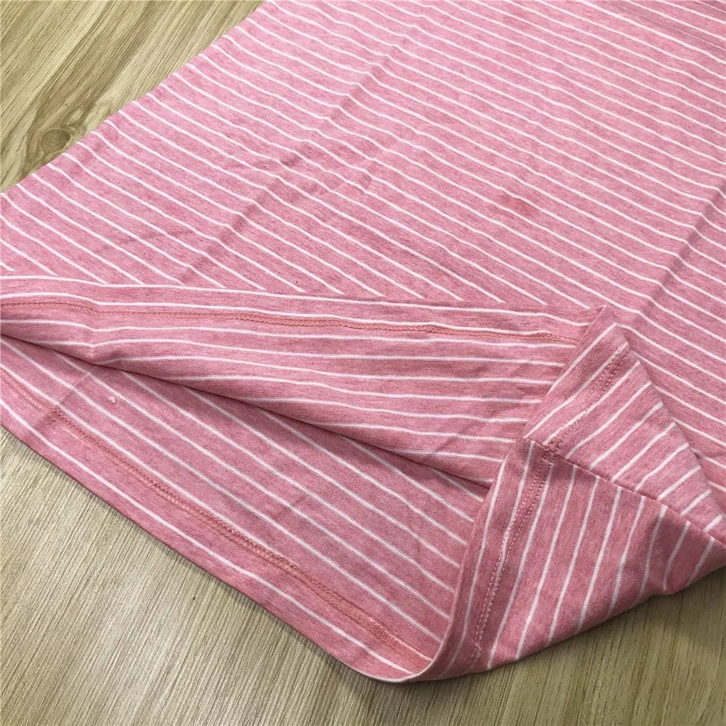 Girl's Stripes Nightgowns Cotton Sleep Shirts Sleepwear Princess Nightdress