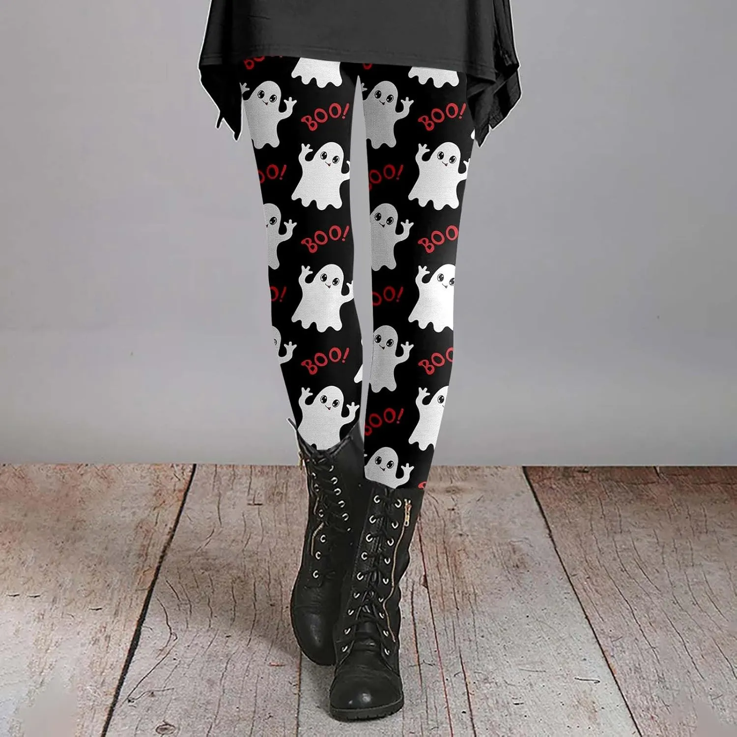 Halloween Leggings Woman Halloween Printed Sports Yoga Pants Leggings Length Seasonal Printed Leggings Pumpkin