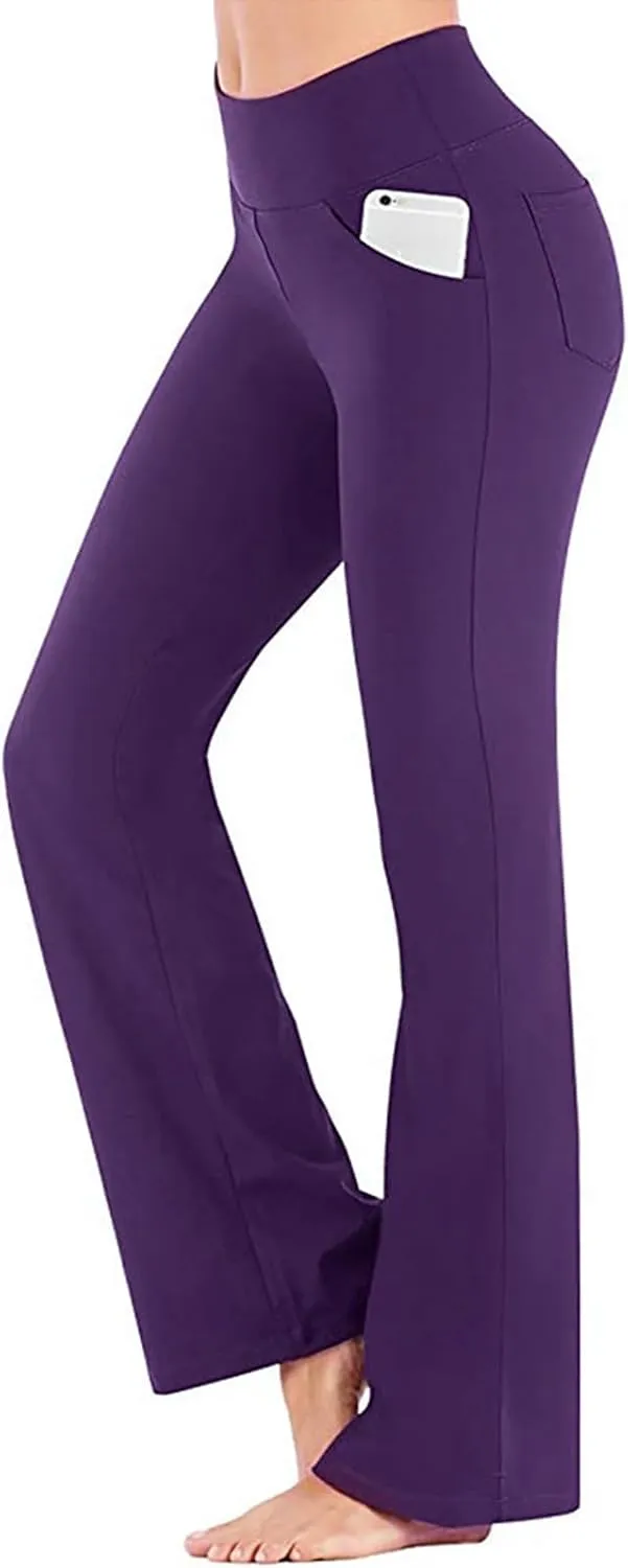 High Waisted Flare Leggings for Women Breathable Outdoor Running Fitness Pants Hip Lift Yoga Pants Women's Cargo