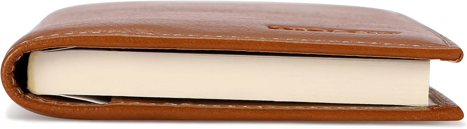 HISCOW Supple Leather Checkbook Cover with Free Divider - Italian Calfskin