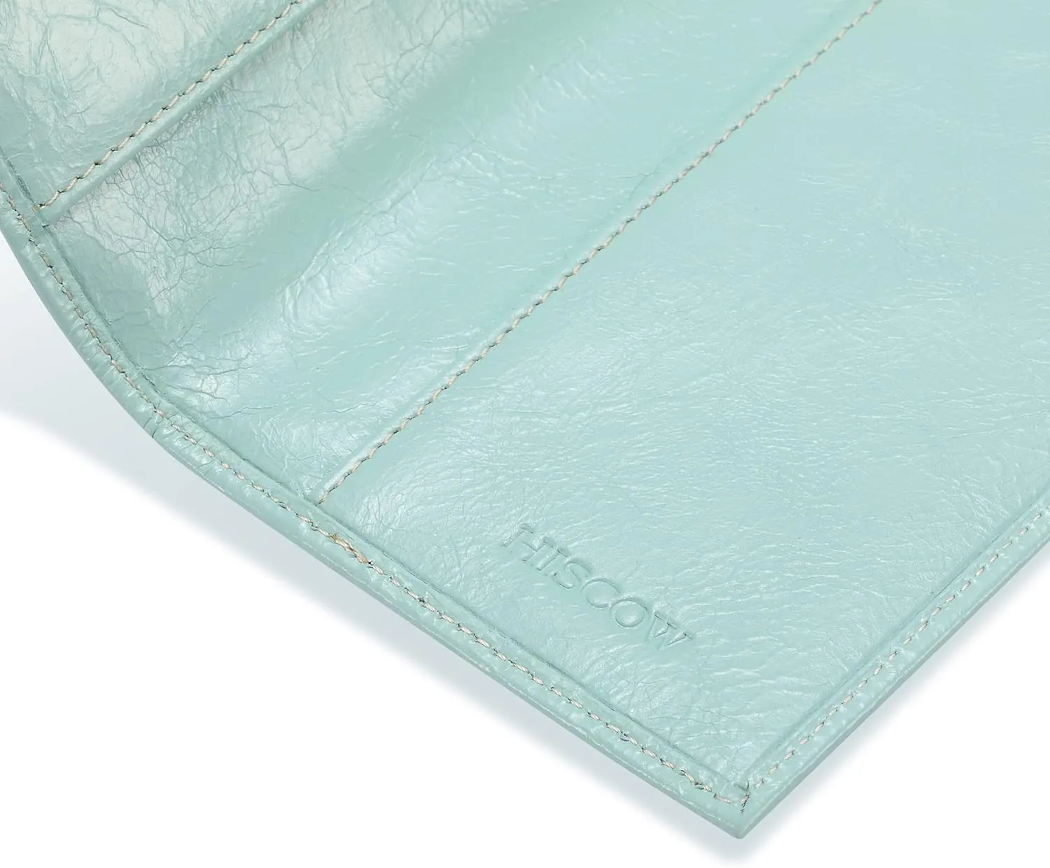 HISCOW Supple Leather Checkbook Cover with Free Divider - Italian Calfskin