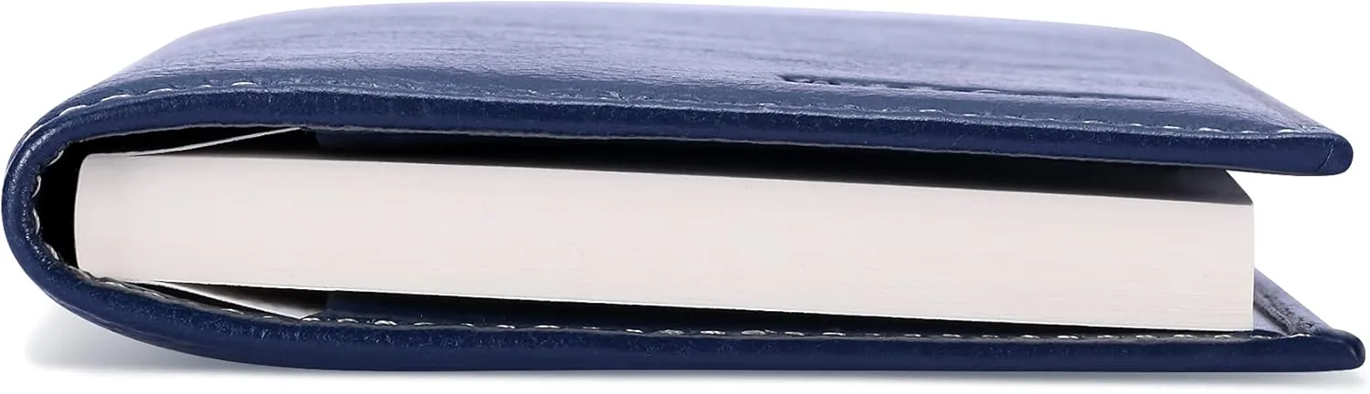 HISCOW Supple Leather Checkbook Cover with Free Divider - Italian Calfskin