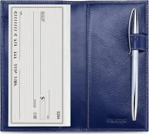 HISCOW Supple Leather Checkbook Cover with Free Divider - Italian Calfskin