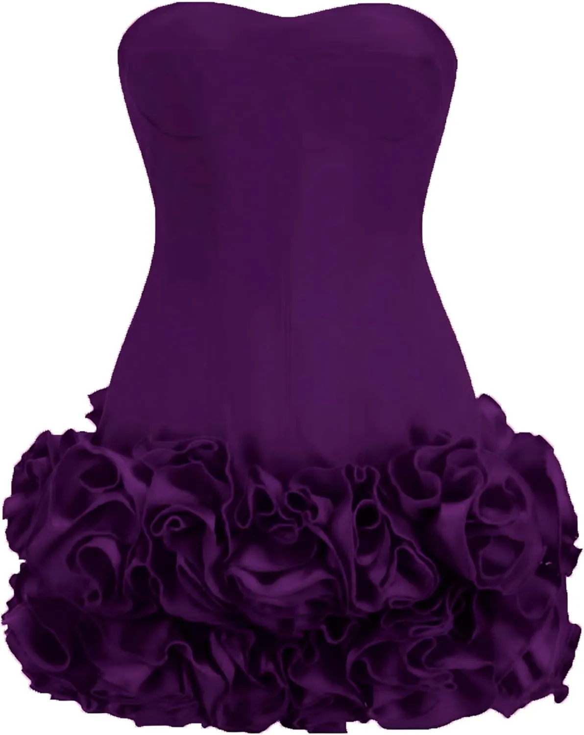 Layered Ruffle Edge Cocktail Party Dresses Sexy Strapless Homecoming Dresses Off Shoulder Satin Bodycon Mini Dresses