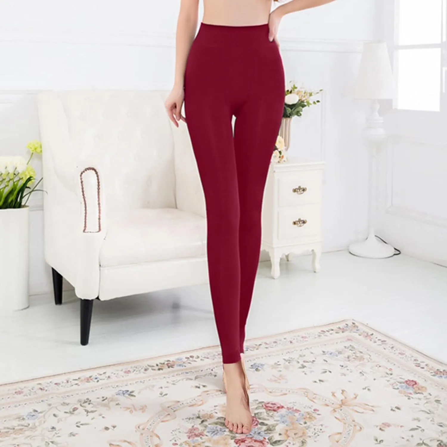 LCMTWX Women's Leggings Long Boot Casual Slim All- Leggings Christmas Women Pants Women's Leggings
