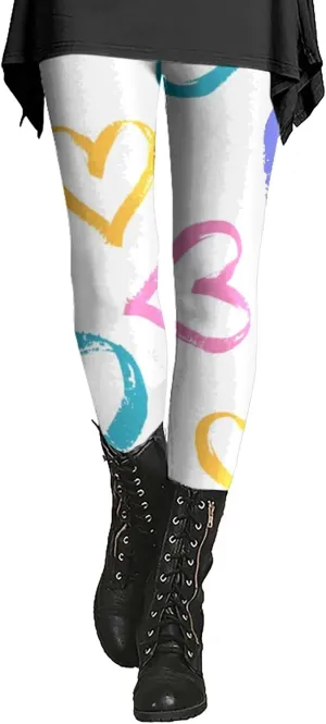 Leggings for Women Buttery Soft Dressy Valentines Day Leggings Women with Pockets Winter Leggings