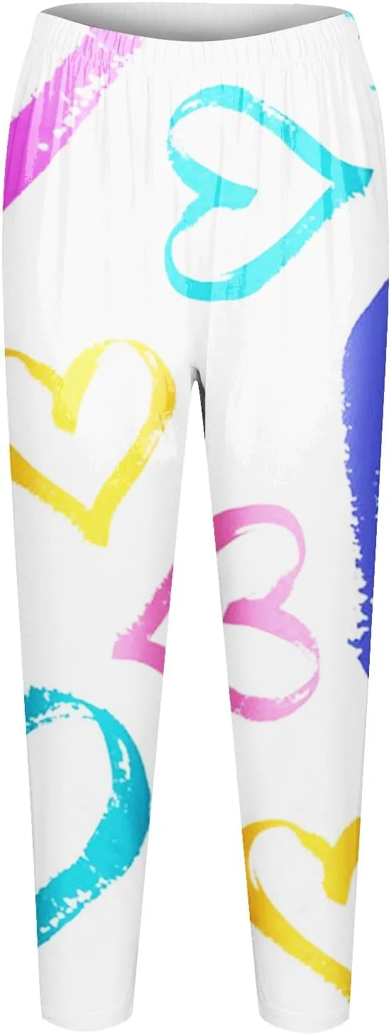 Leggings for Women Buttery Soft Dressy Valentines Day Leggings Women with Pockets Winter Leggings