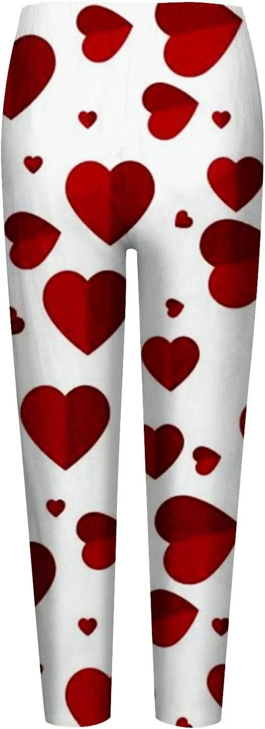 Leggings for Women Buttery Soft Dressy Valentines Day Leggings Women with Pockets Winter Leggings