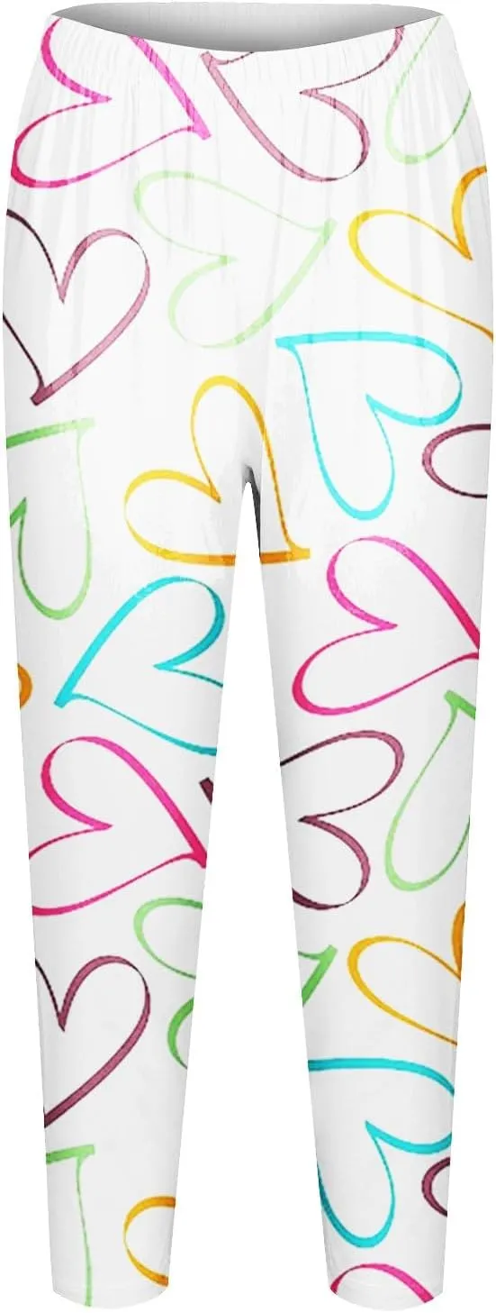 Leggings for Women Buttery Soft Dressy Valentines Day Leggings Women with Pockets Winter Leggings