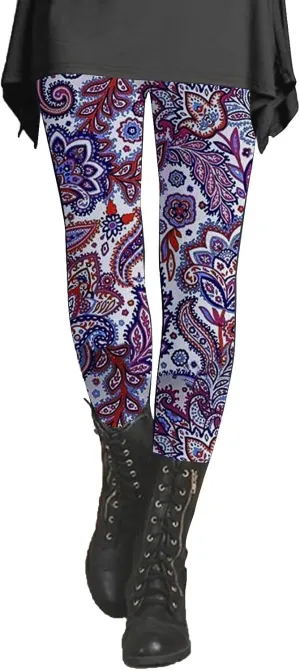 Leggings for Women Tall Length Cow Print High Waisted Leggings Women Leggings for Older Women